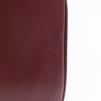 Celine Shoulder Leather, Burgundy, Leather, Shoulder Bag