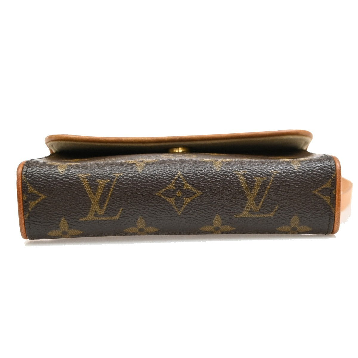 Louis Vuitton Florentine Pochette Canvas, Brown, Canvas, Clutch