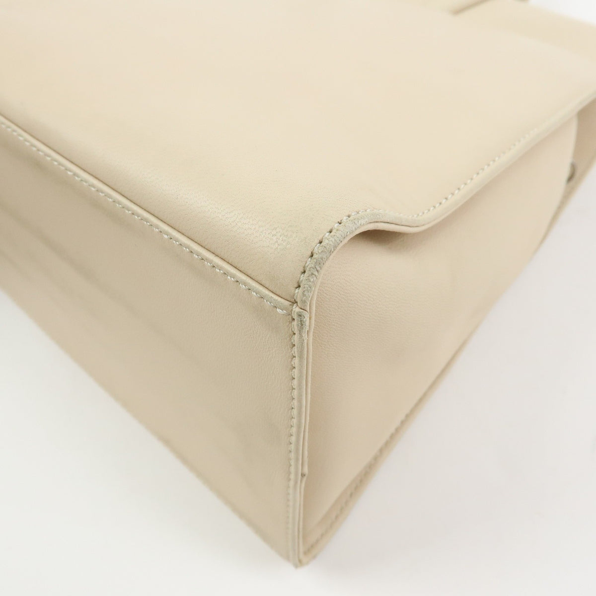 Loewe Anagram Leather, Beige, Leather, Tote Bag