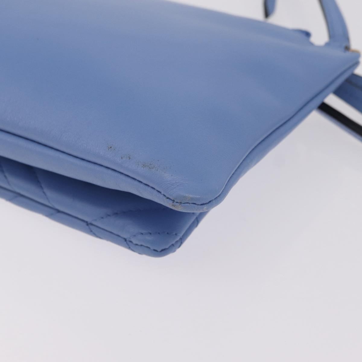 Gucci GG Marmont Double Matelasse Leather, Blue, Leather, Crossbody Bag