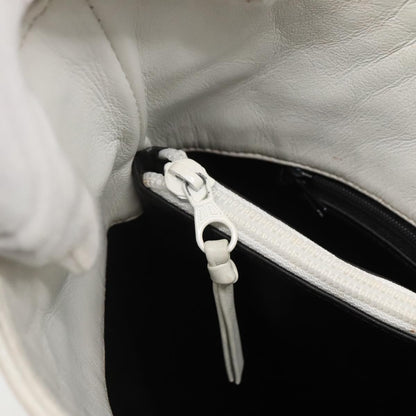Bally Vintage Quilted leather, White, Leather, Shoulder Bag