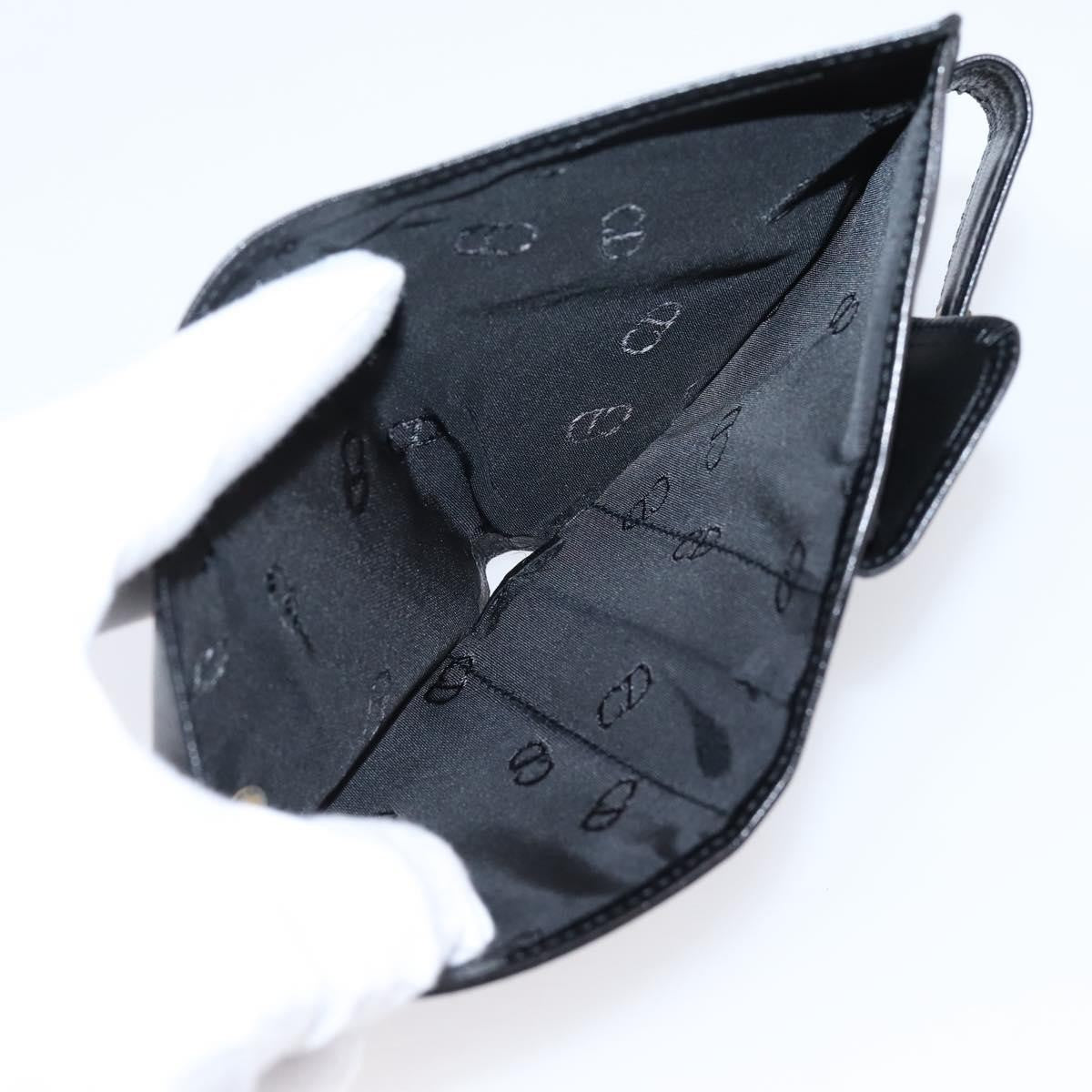 Christian Dior Bifold Card Holder Leather, Black, Leather, Card Holder