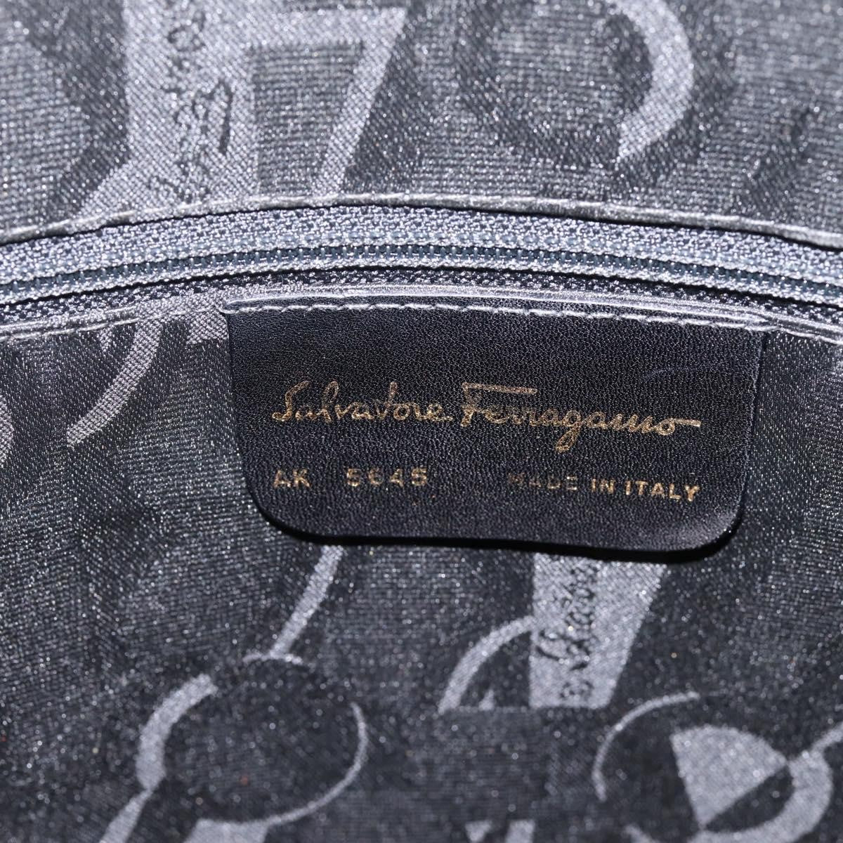 Salvatore Ferragamo Gancini Leather, Yellow, Leather, Handbag