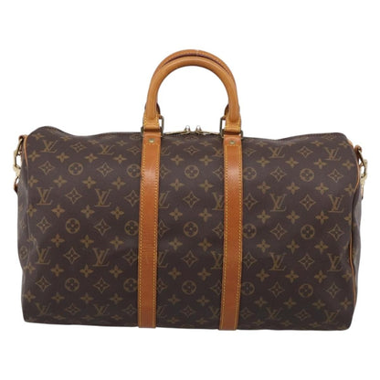 Louis Vuitton Keepall Bandouliere Monogram Canvas, Brown, Canvas, Travel Bag