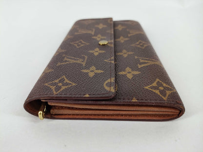 Louis Vuitton Sarah Monogram Canvas, Brown, Canvas, Clutch