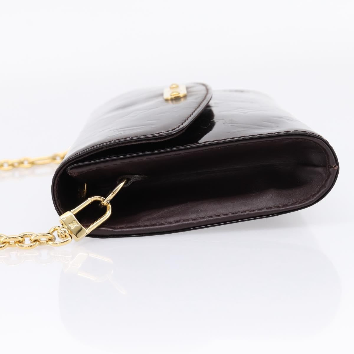 Louis Vuitton Bel Air Pochette Monogram Vernis, Burgundy, Patent Leather, Clutch