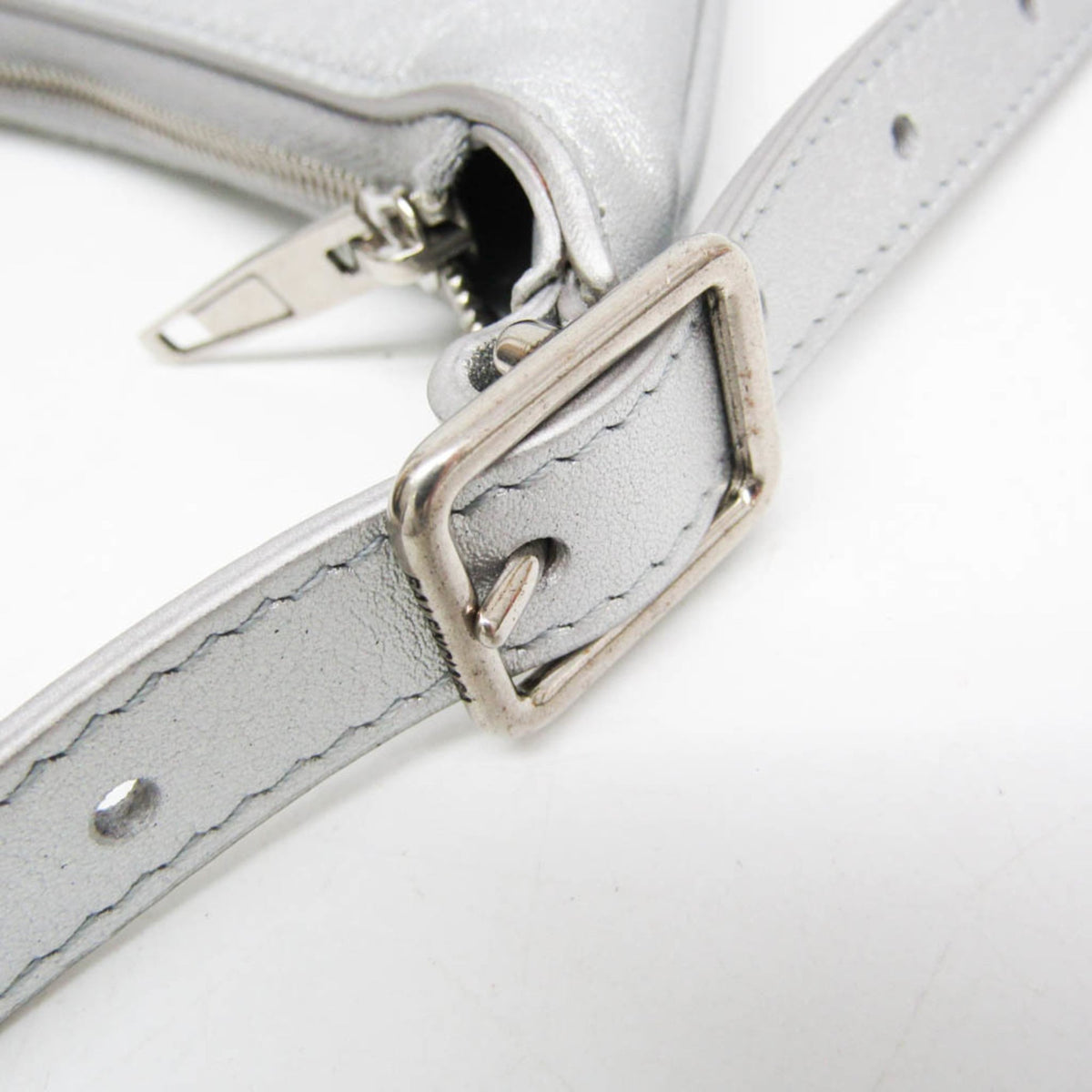 Balenciaga Mary Kate Sling Leather, Silver, Leather, Handbag