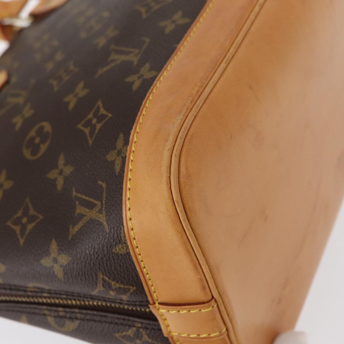 Louis Vuitton Alma Handbag Monogram Canvas, BROWN, CANVAS, Handbag