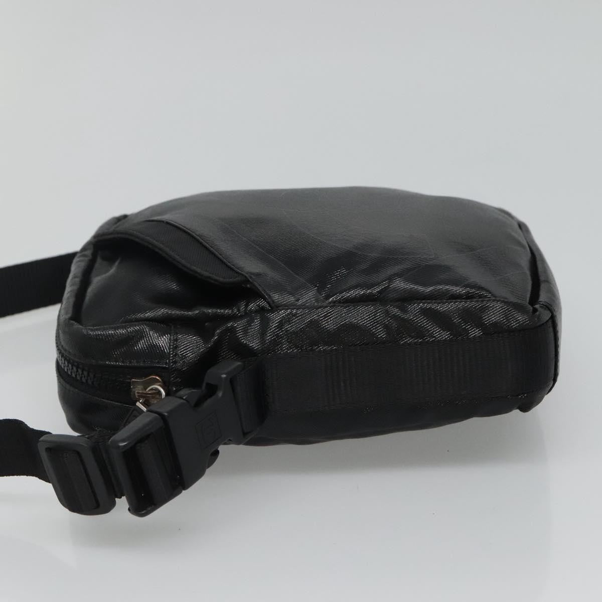 Chanel Sport Line Messenger Coated Canvas, Black, Canvas, Shoulder Bag