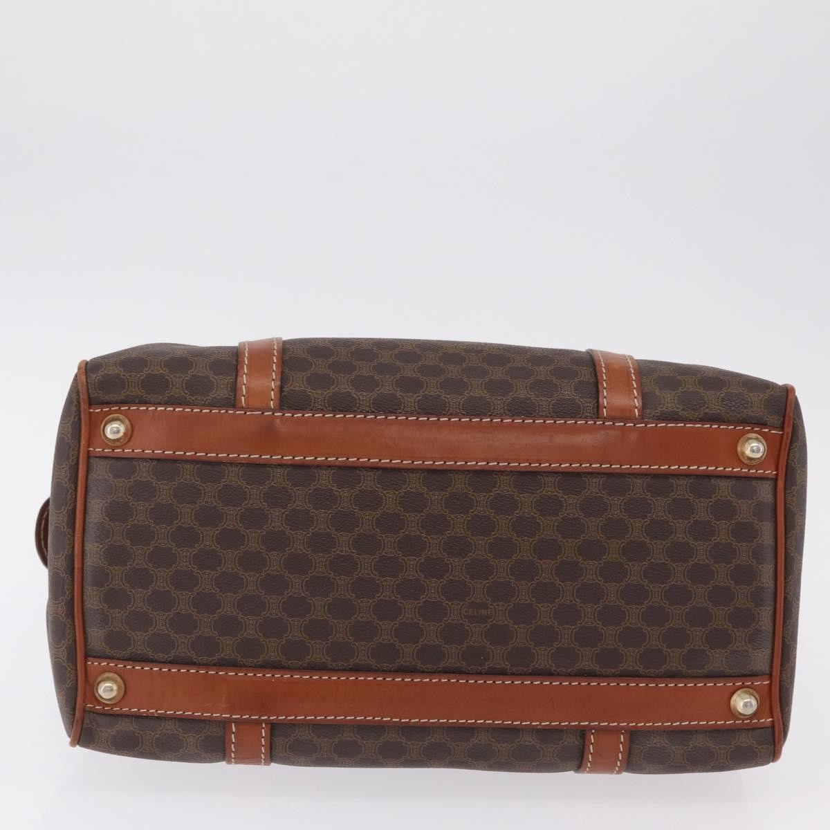 Celine Macadam Macadam with leather, Brown, Canvas, Tote Bag