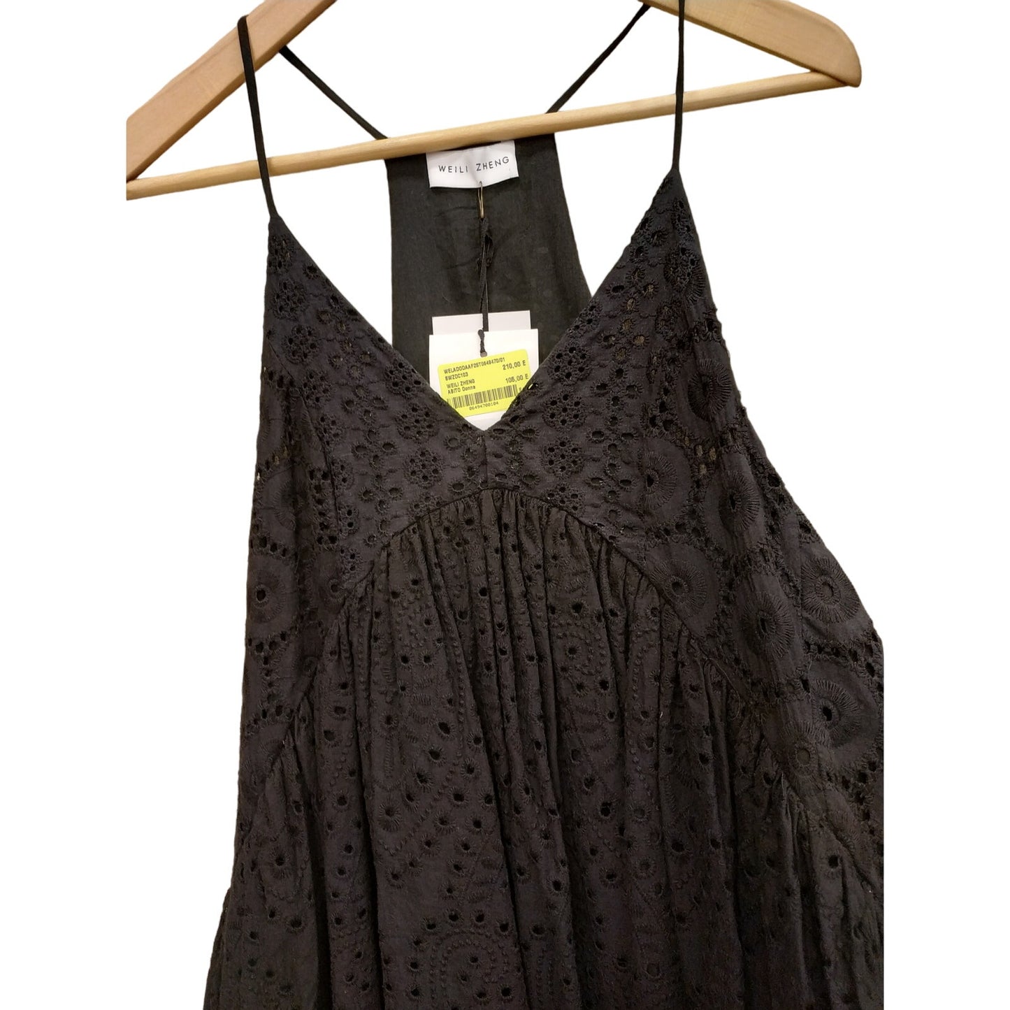 Weili Zheng Trapeze Dress Small Black NWT