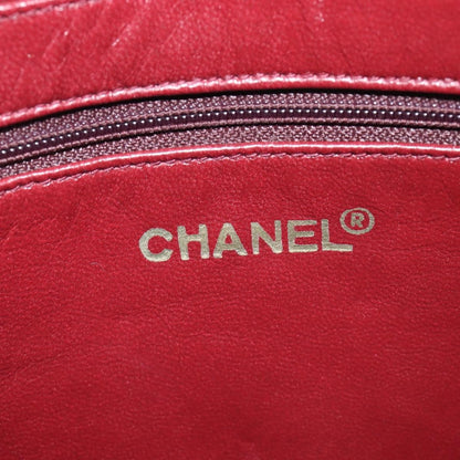 Chanel Vintage Front Pocket Camera Chevron Lambskin, Black, Leather, Handbag