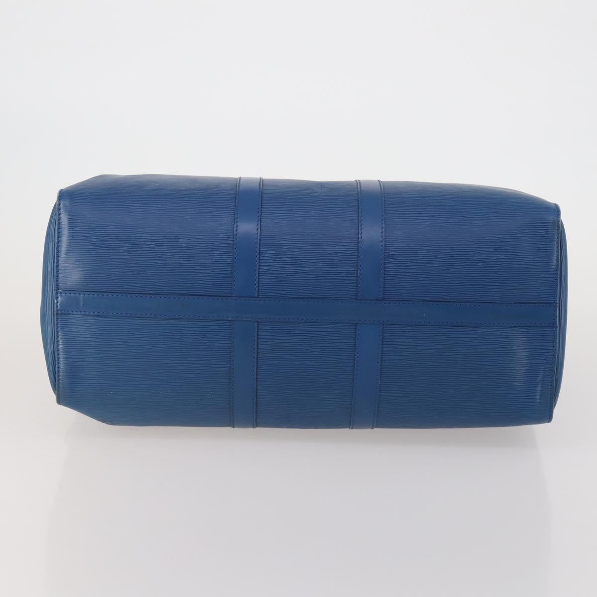 Louis Vuitton Keepall Bag Epi Leather, Blue, Leather, Travel Bag