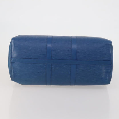 Louis Vuitton Keepall Bag Epi Leather, Blue, Leather, Travel Bag
