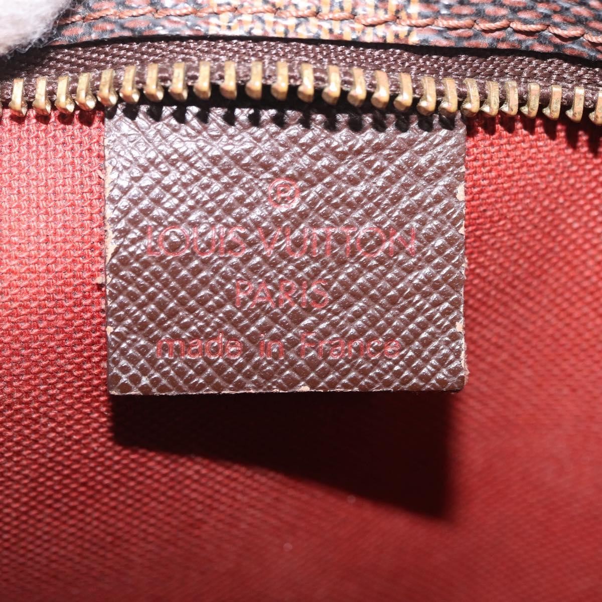 Louis Vuitton Trousse Make Up Damier, Brown, Canvas, Clutch