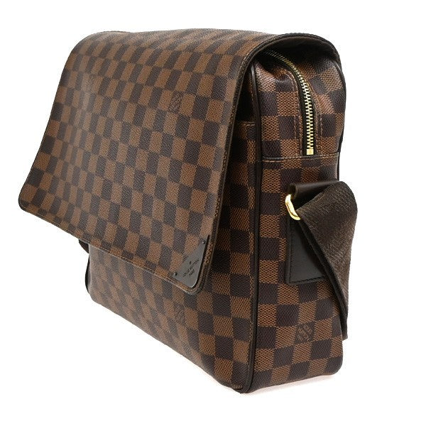 Louis Vuitton Shelton Messenger Damier Ebene, Brown, Canvas, Shoulder Bag