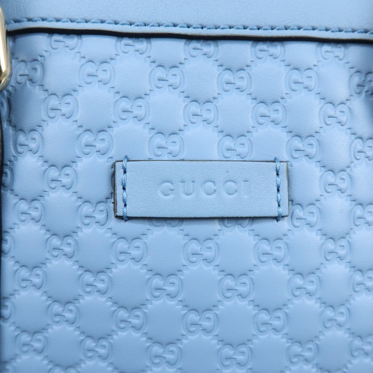 Gucci Convertible Dome Satchel Microguccissima Leather, Blue, Leather, Handbag
