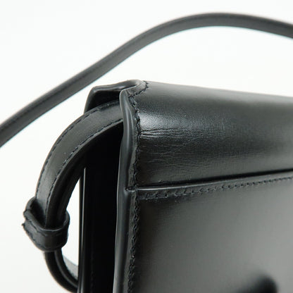 Saint Laurent Paris Chain Leather, Black, Leather, Crossbody Bag