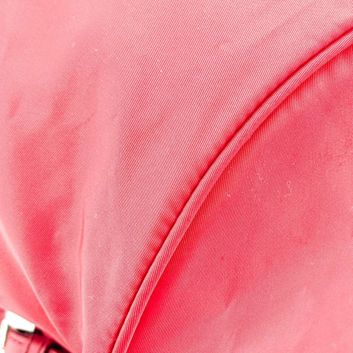 Prada Front Zip Drawstring Tessuto, Red, Nylon, Backpack