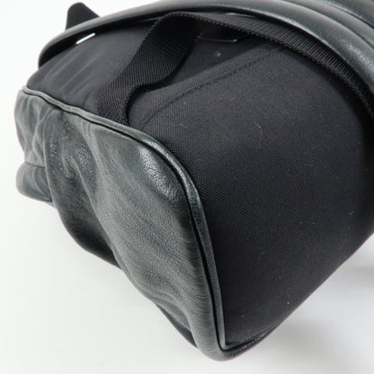 Saint Laurent City Patchwork Leather, Black, Leather, Backpack