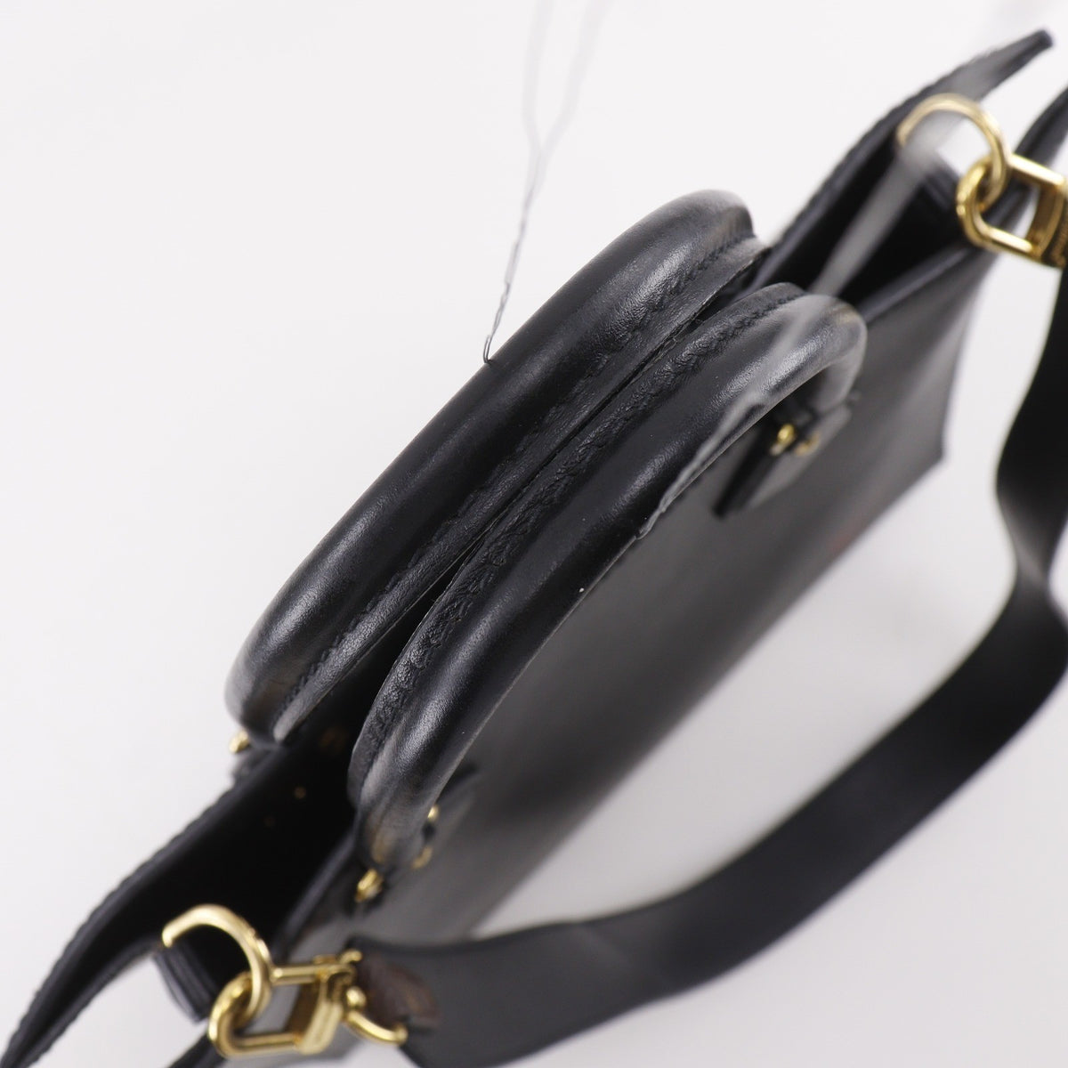 Louis Vuitton Sac Plat NM Epi Leather, Black, Leather, Handbag