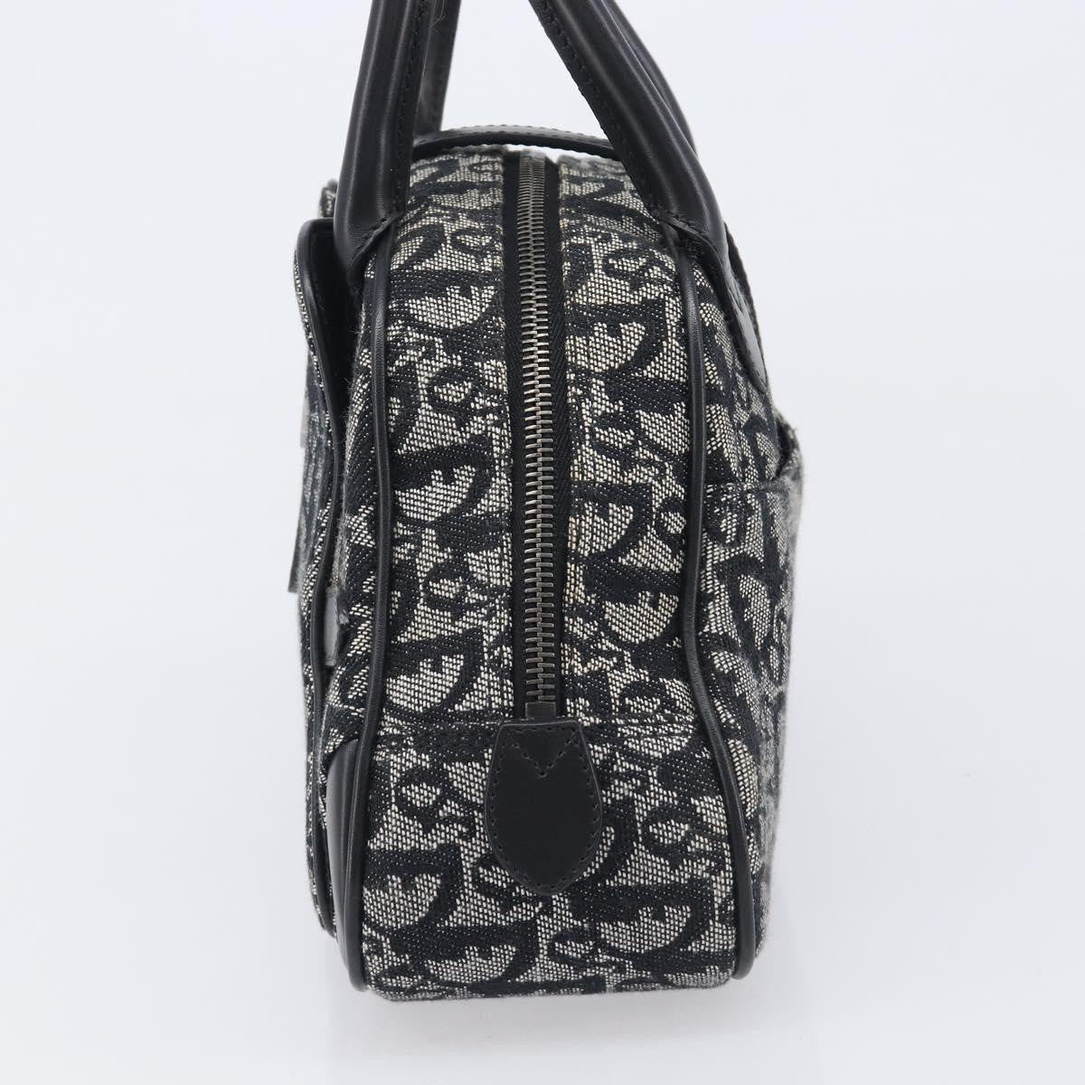Christian Dior Trotter Double Saddle Canvas, Black, Canvas, Handbag