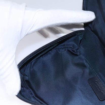 Christian Dior Vintage Saddle Coin Purse Diorissimo Canvas, Navy, Canvas, Clutch