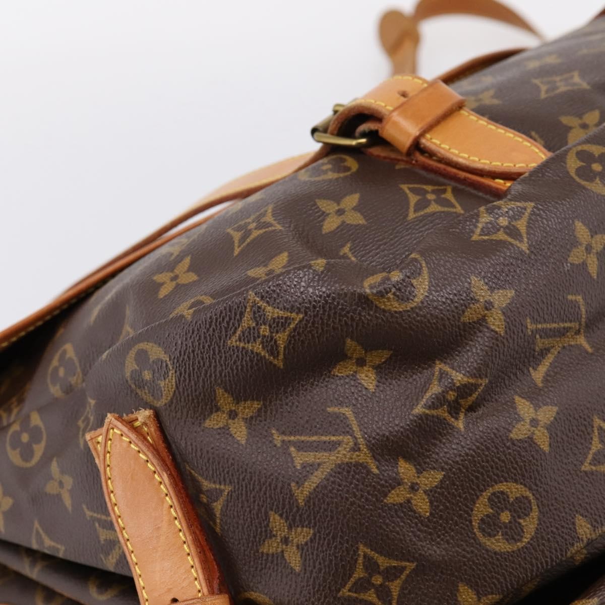 Louis Vuitton Saumur Monogram Canvas, Brown, Canvas, Shoulder Bag