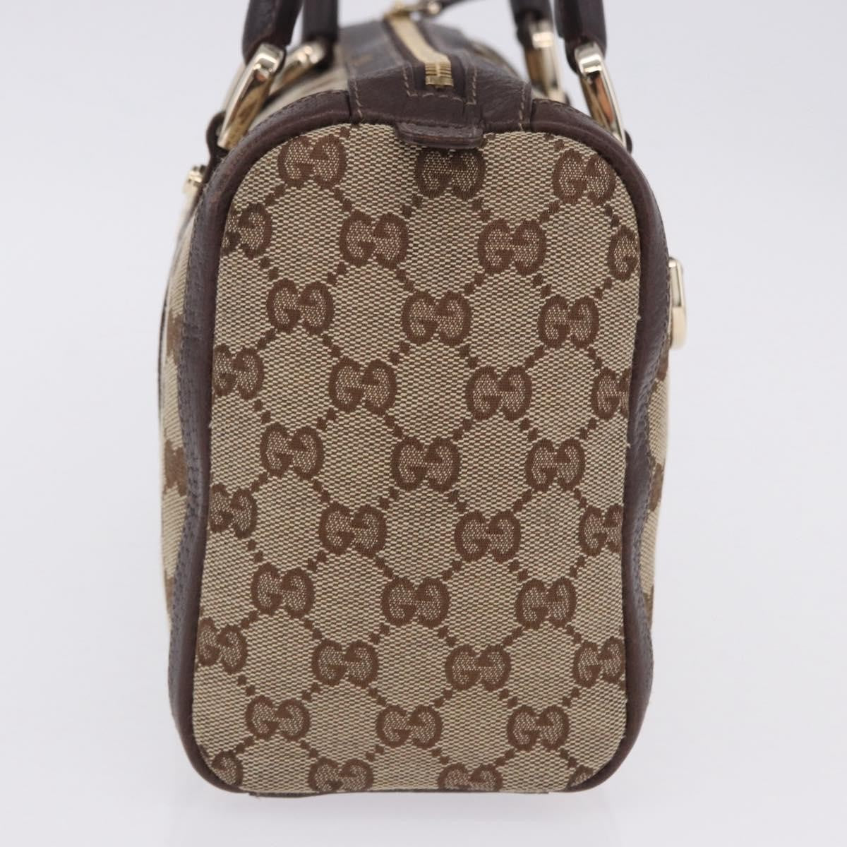 Gucci Abbey Boston Canvas, Beige, Canvas, Shoulder Bag