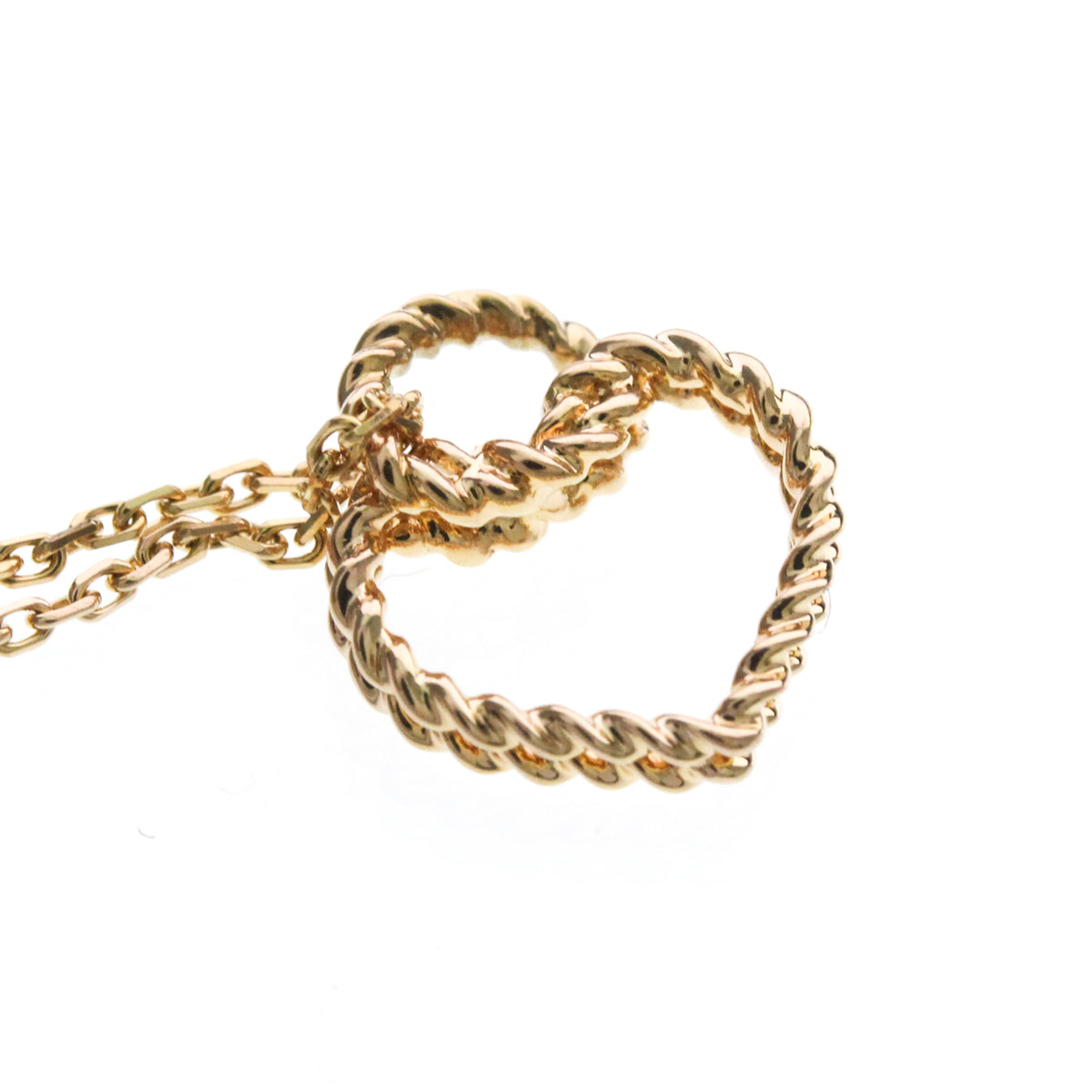 Cartier Torta Heart Pendant 18K Rose Gold, Gold, Pink Gold, Necklace