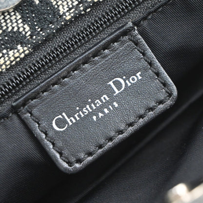 Christian Dior Vintage Open Diorissimo Canvas, Black, Canvas, Tote Bag