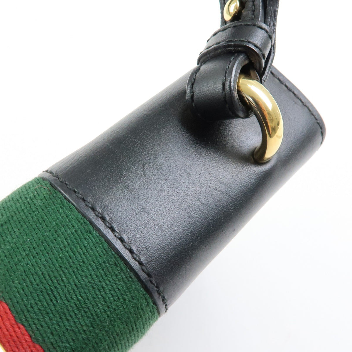 Gucci Sylvie Leather, Black, Leather, Shoulder Bag