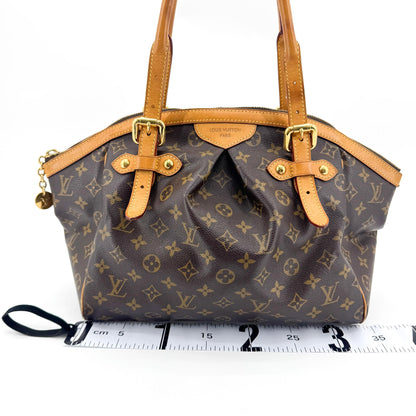 Louis Vuitton Palermo Monogram Canvas, Brown, Canvas, Handbag