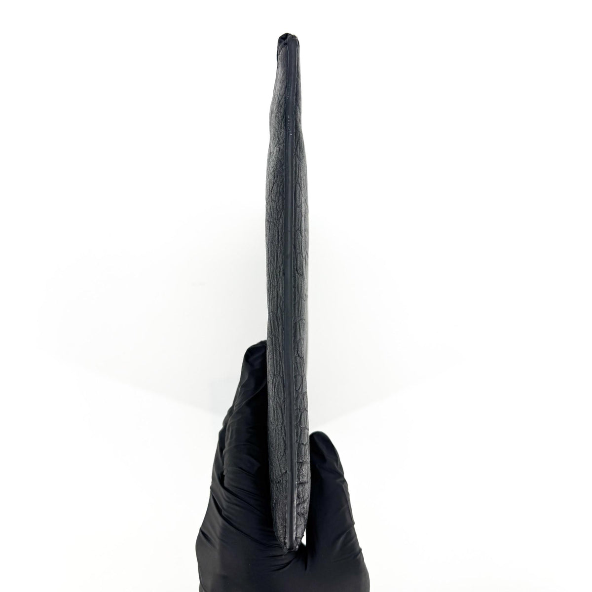 Saint Laurent Classic Monogram Zip Crocodile Embossed Leather, Black, Leather, Clutch