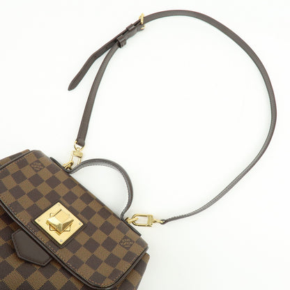 Louis Vuitton Bergamo Damier, Brown, Canvas, Handbag