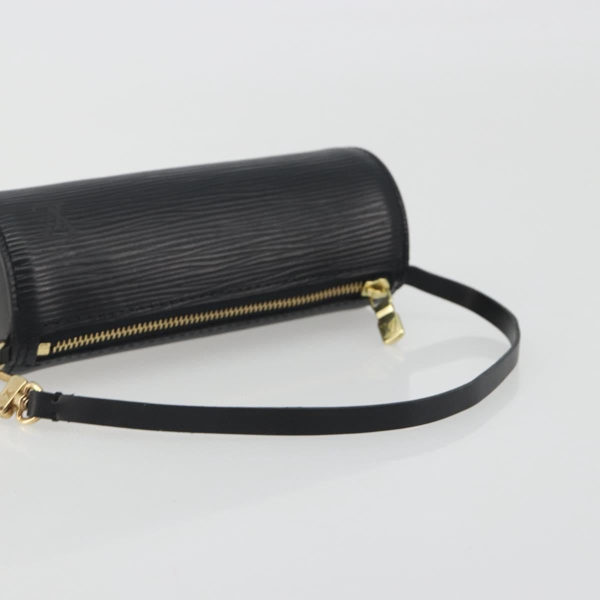 Louis Vuitton Soufflot Pochette Epi Leather, Black, Leather, Clutch
