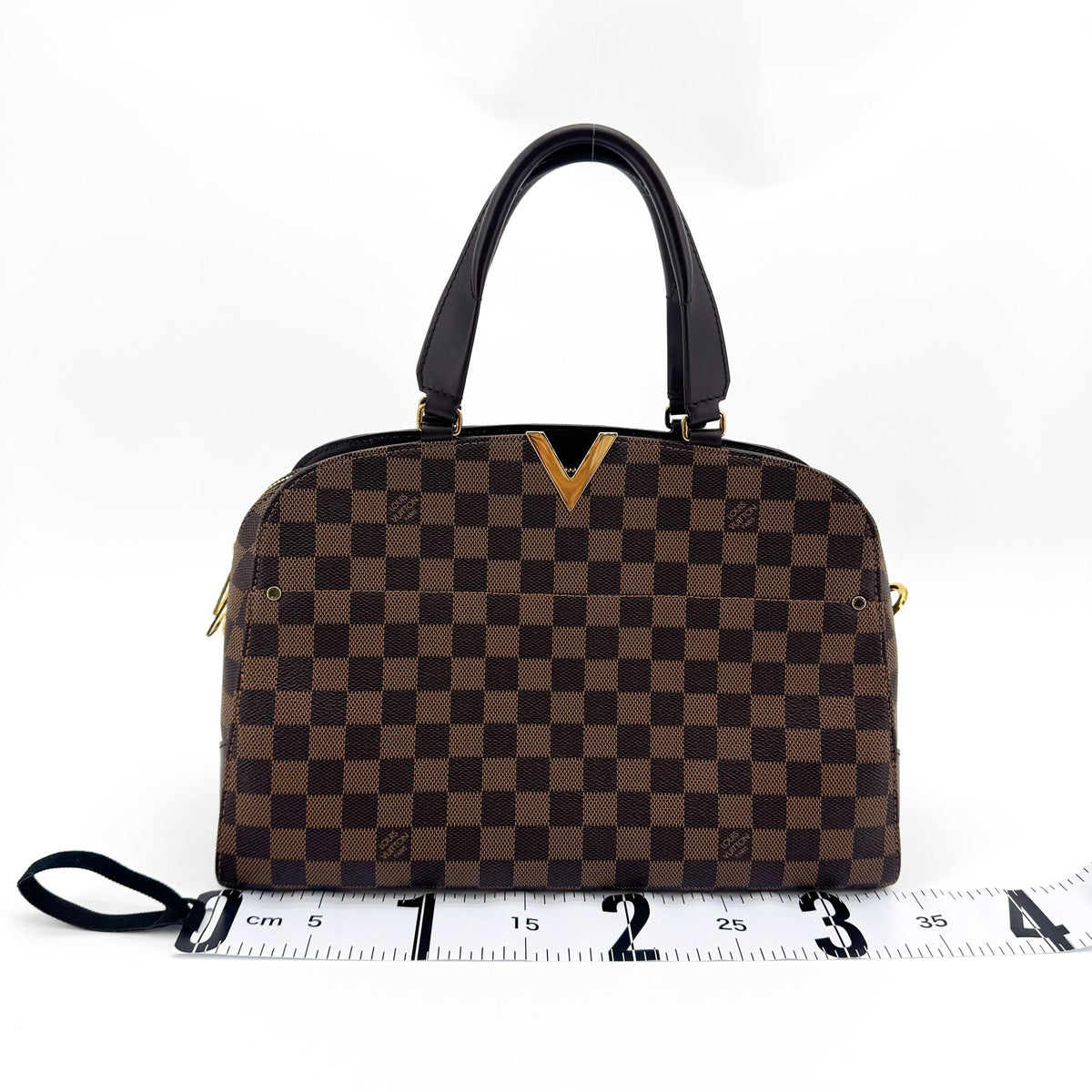 Louis Vuitton Kensington Bowling Damier, Brown, Canvas, Handbag