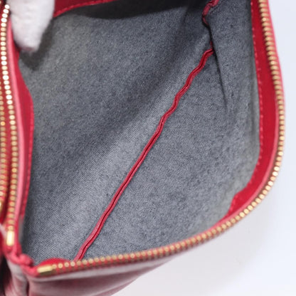 Celine Trio Leather, Red, Leather, Crossbody Bag