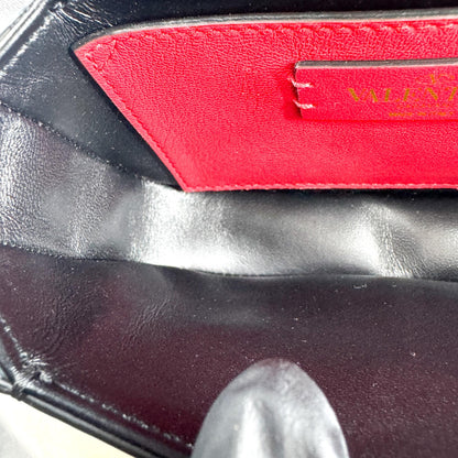 Valentino Garavani Supervee Leather, Black, Leather, Crossbody Bag