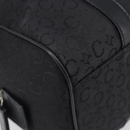Celine Boston C Macadam Canvas, Black, Canvas, Handbag