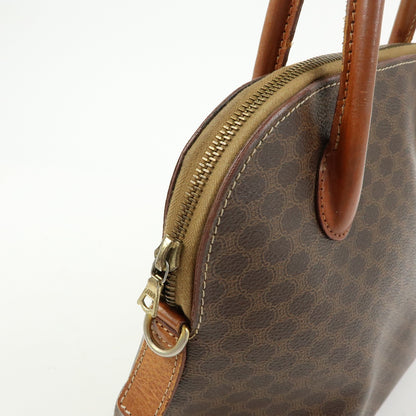 Celine Vintage Handbag Toile Céline, Brown, Canvas, Handbag