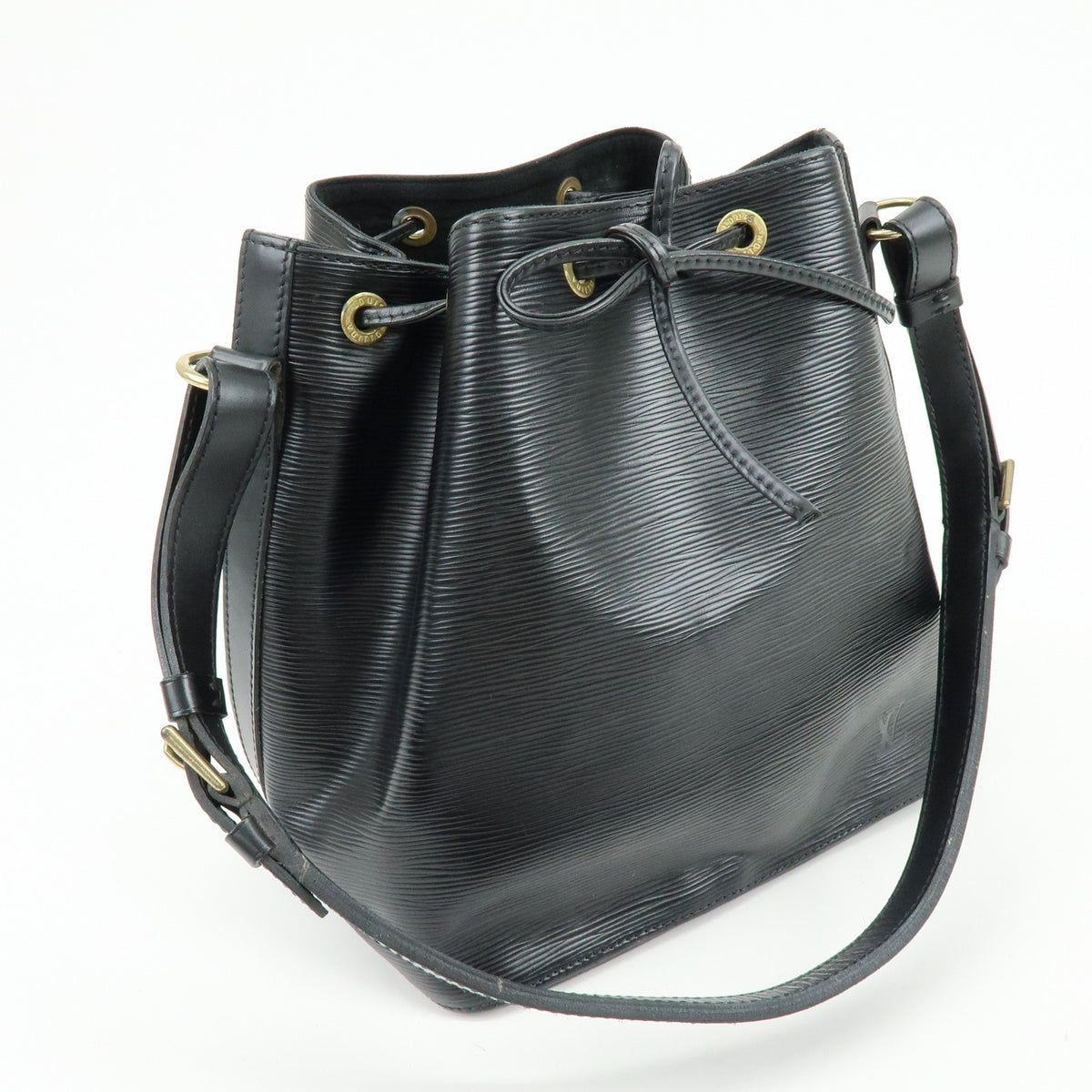Louis Vuitton Noe Epi Leather, Black, Leather, Shoulder Bag