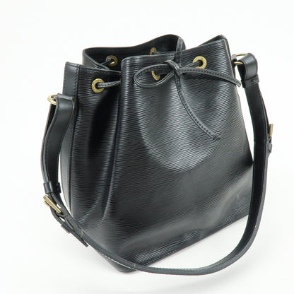 Louis Vuitton Noe Epi Leather, Black, Leather, Shoulder Bag