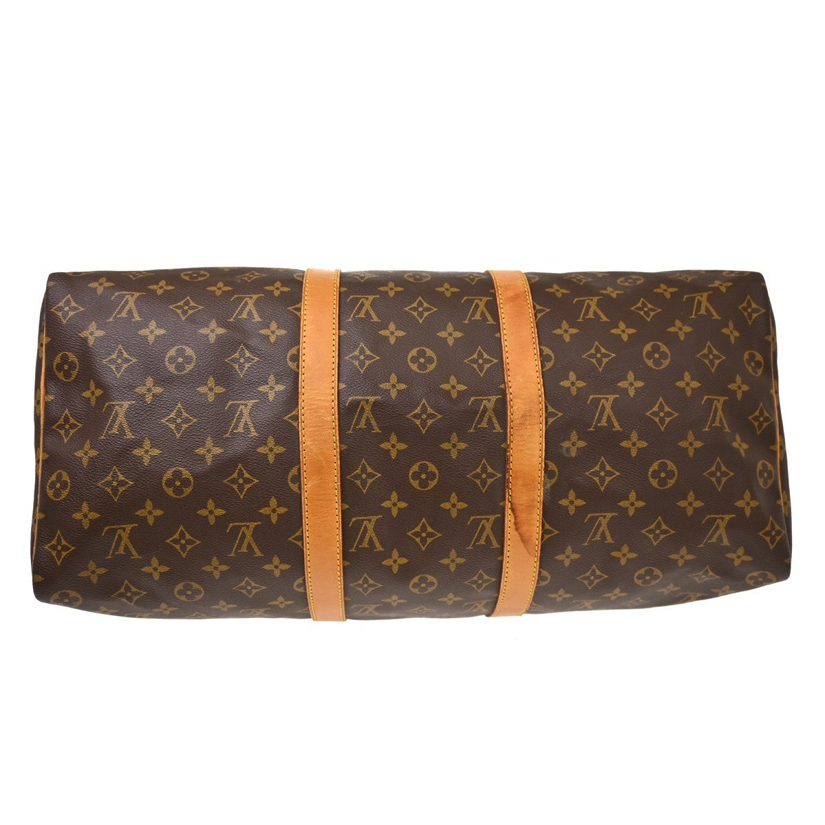 Louis Vuitton Keepall Canvas, Brown, Canvas, Travel Bag