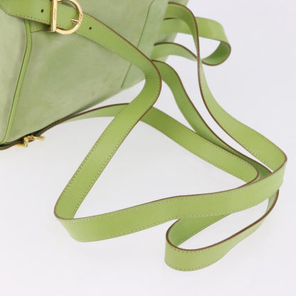 Salvatore Ferragamo Gancini Suede, Green, Suede, Backpack