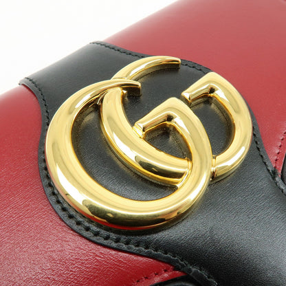 Gucci Arli Leather, Red, Leather, Shoulder Bag