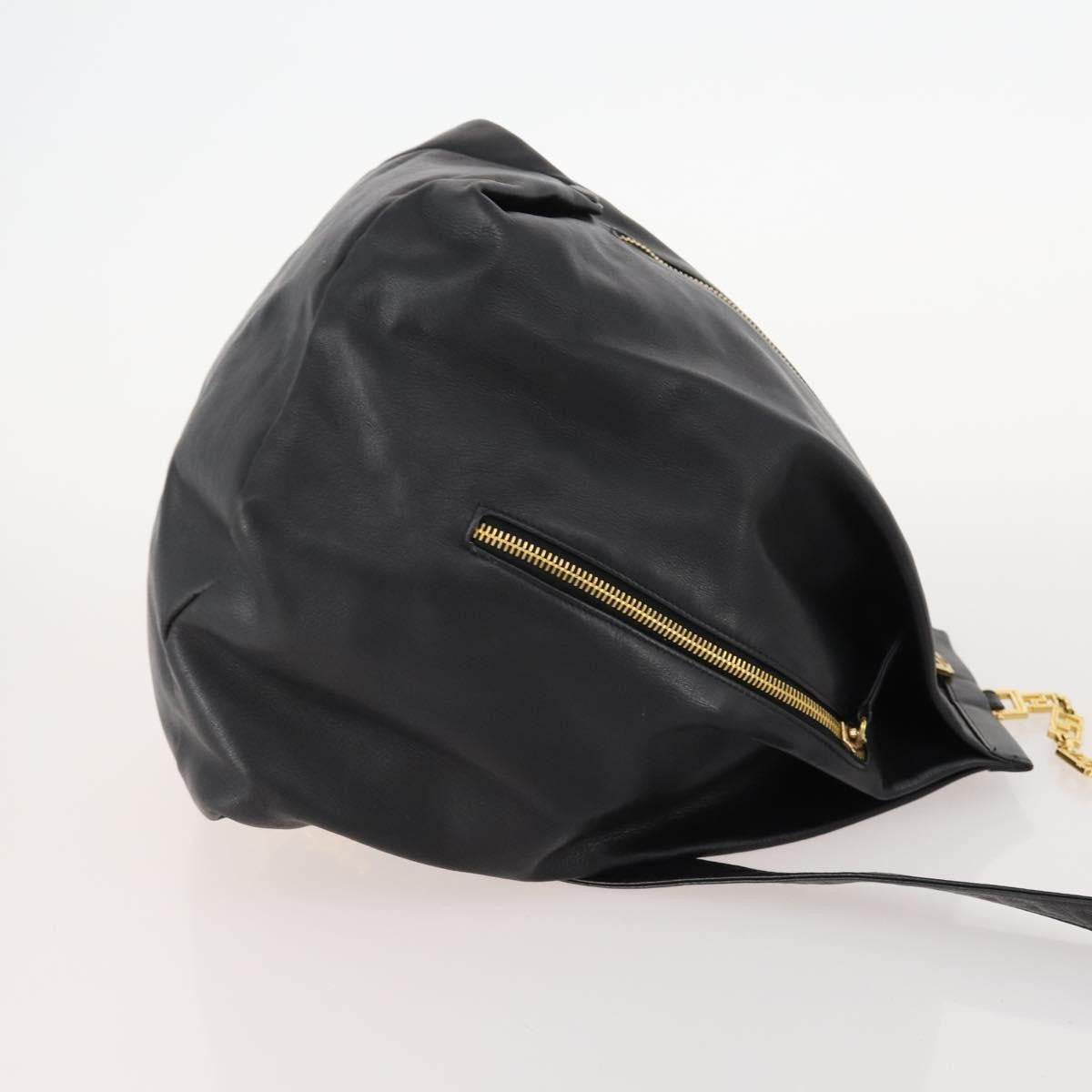 Versace Vintage Leather, Black, Leather, Shoulder Bag