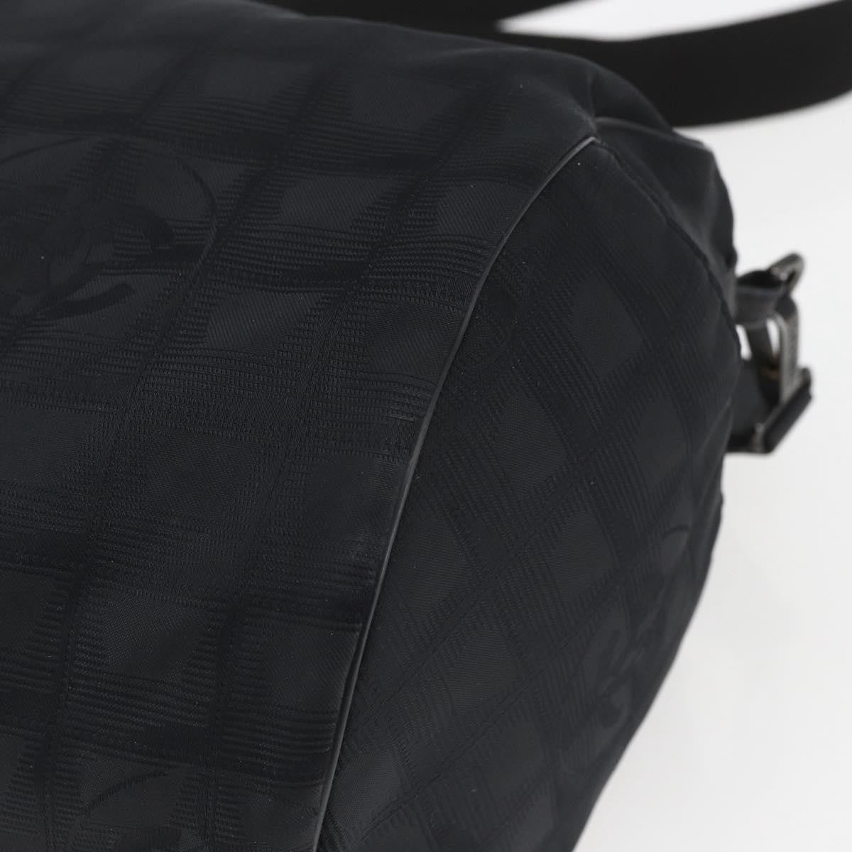 Chanel Travel Line Boston Nylon, Black, Nylon, Travel Bag