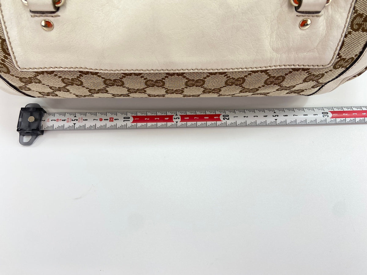 Gucci Trophy Boston GG Canvas, Beige, Canvas, Handbag