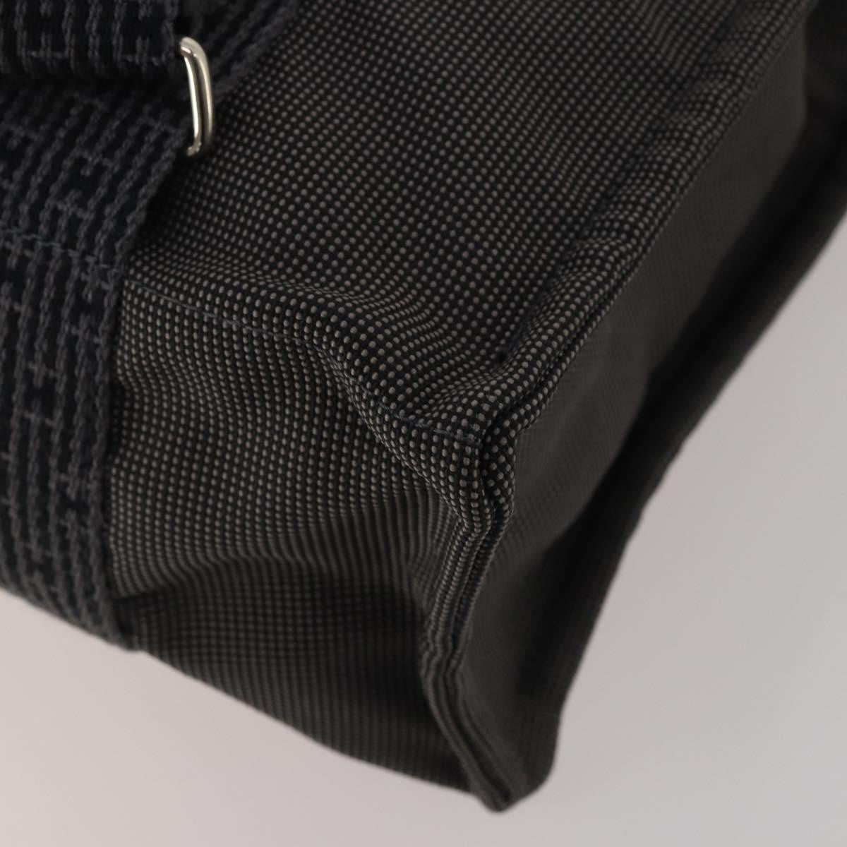 Hermes Herline Canvas, Gray, Canvas, Backpack